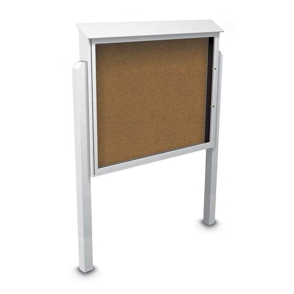 Sliding Door Indoor Enclosed Corkboard, 4